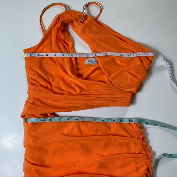 Oh Polly Embellished Draped Mini Party Dress - Picture 8 of 14